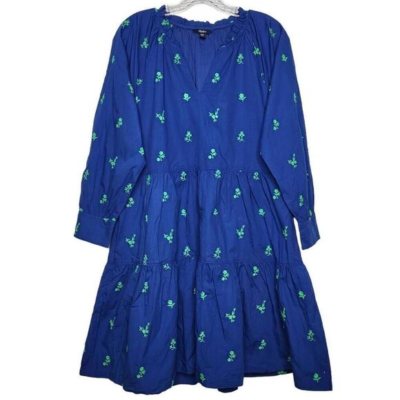 NEW Hatley Maddy Popover Dress Embroidered Flowers Size Small - Picture 2 of 12